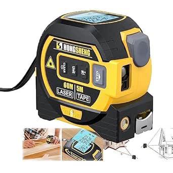 MeasurinSight 3 in 1 Infrared Laser Tape Measure